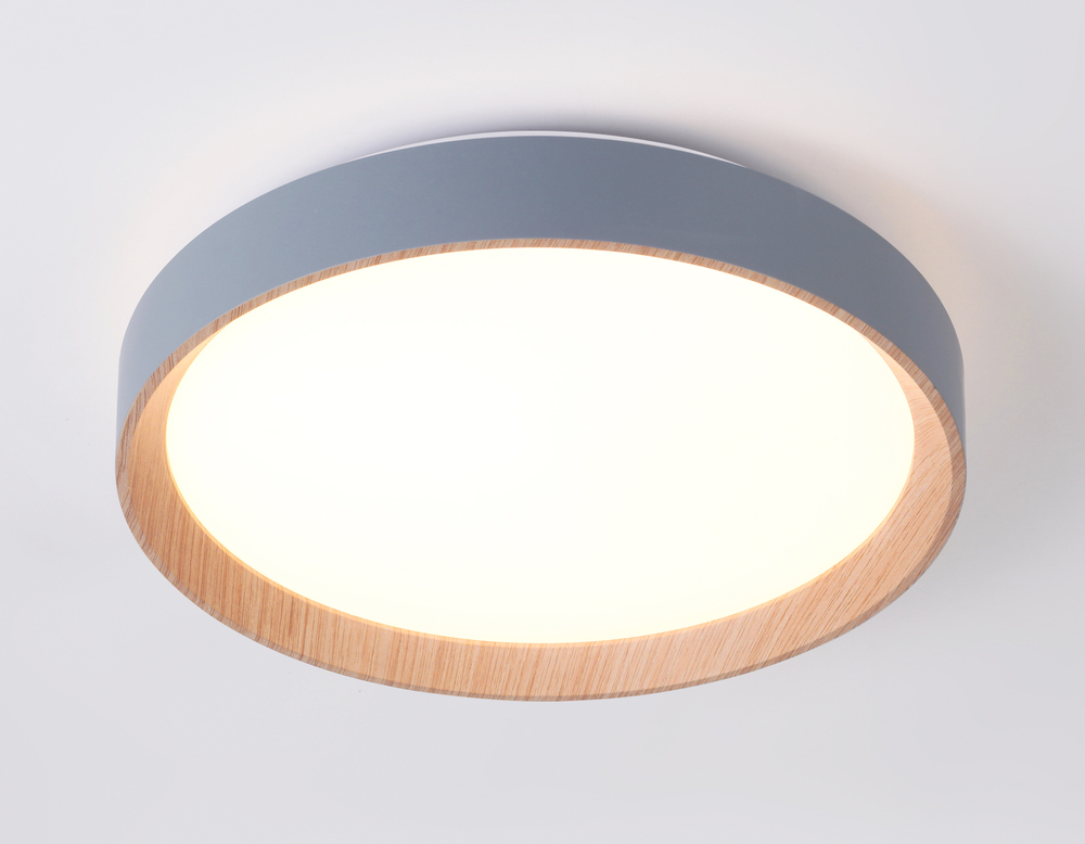 FZ1320 GR/LWD серый/светлое дерево IP20 41W 3000-6400K D390*70 (ПДУ ИК)