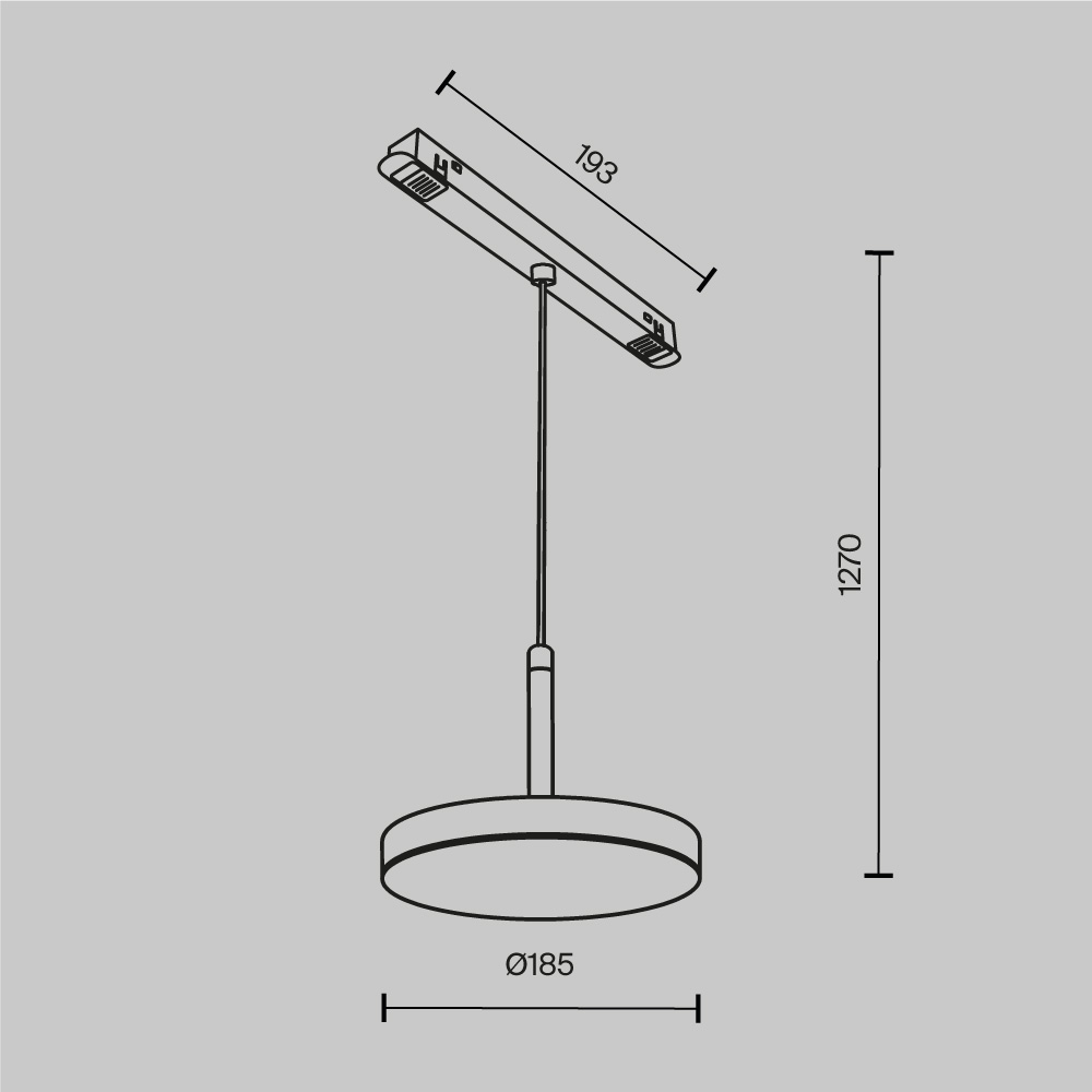 Трековый светильник Technical TR123-4-15W-DS-B
