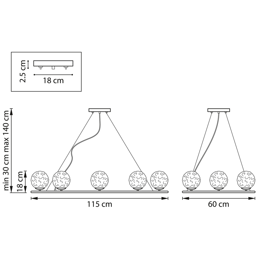 815283 Люстра BARI 8х10W(led) G9 ЗОЛОТО/ЧЕРНЫЙ МАТОВЫЙ
