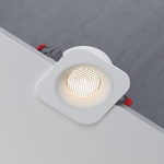 Светильник встраиваемый с антибликовой решеткой Tetro 10W 3000K белый IP44 15276/LED