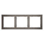 Рамка пластиковая VOLTUM S70 на 3 пост, (капучино)