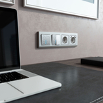 Накладка для розетки USB (Hammaer серебряный) W1279506