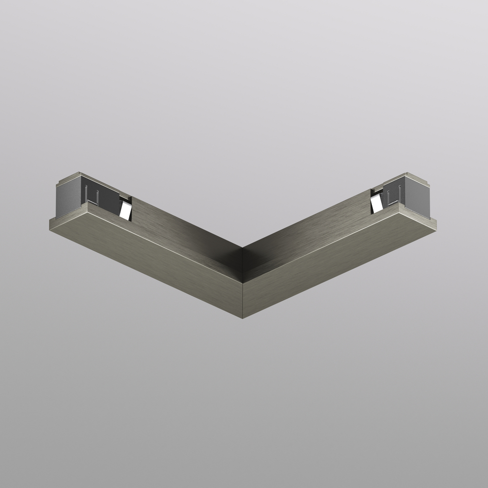 TR5723-DN Электрический коннектор для трека SHINE BASE 90° потолок-потолок, темный никель, алюминий