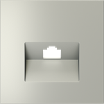 Накладка для розетки компьютерной RJ45 кат.6, S70 (сталь)