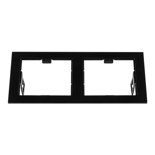 Купить 214527 Рамка DOMINO Double QUADRO MR16 ЧЕРНЫЙ