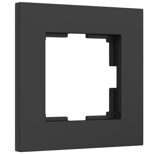 Купить Рамка из поликарбоната на 1 пост Slab черный софт W0012908
