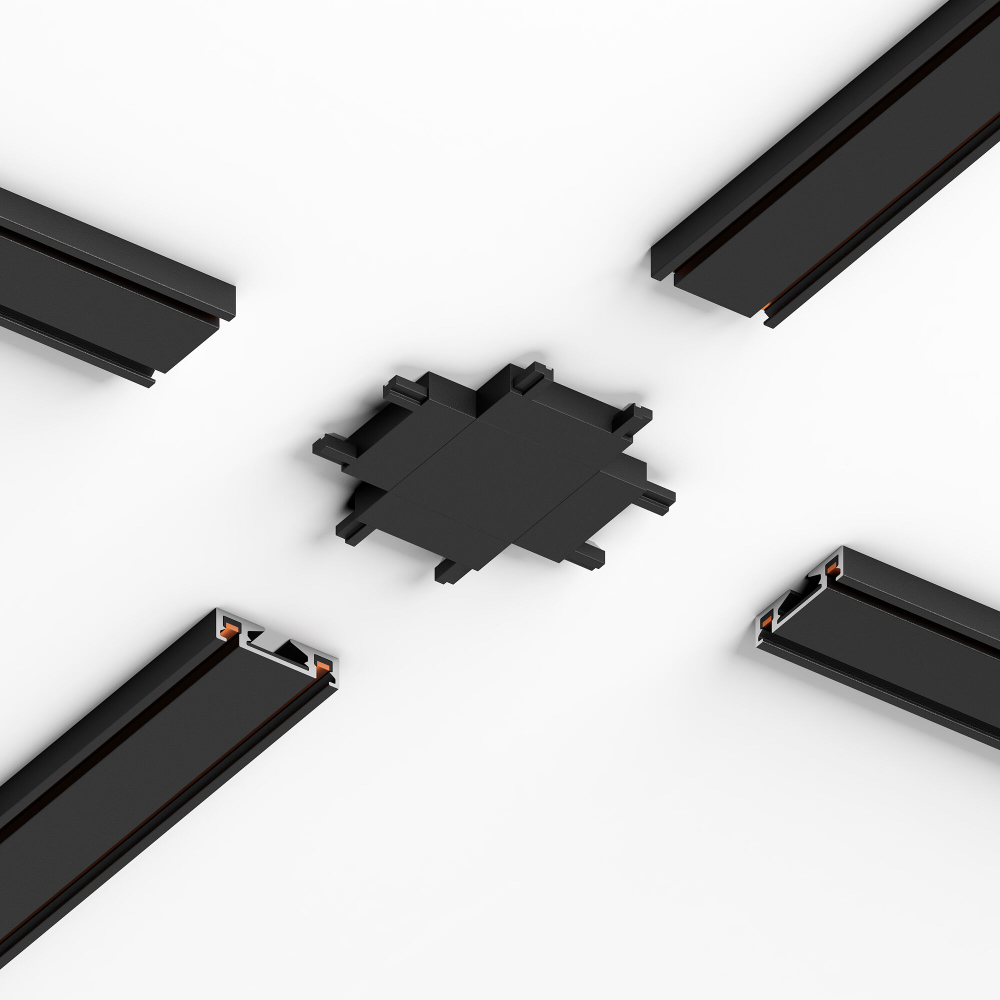 Коннектор для четырёхстороннего соединителя накладного шинопровода Flat Magnetic 85004/00