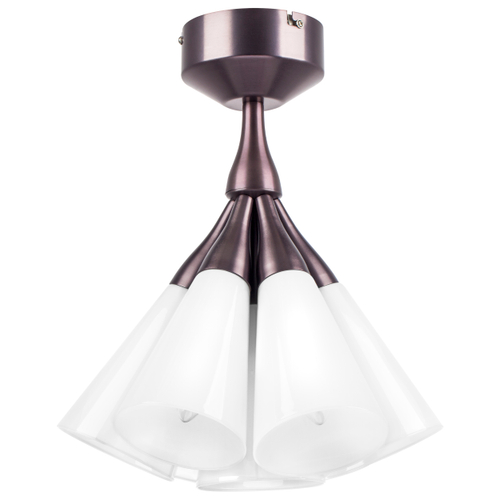 Купить 757070 Люстра CONE 7х10W (led) E14 КОФЕЙНЫЙ/БЕЛЫЙ