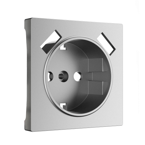 Купить Накладка для розетки USB (серебряный матовый) W1179565