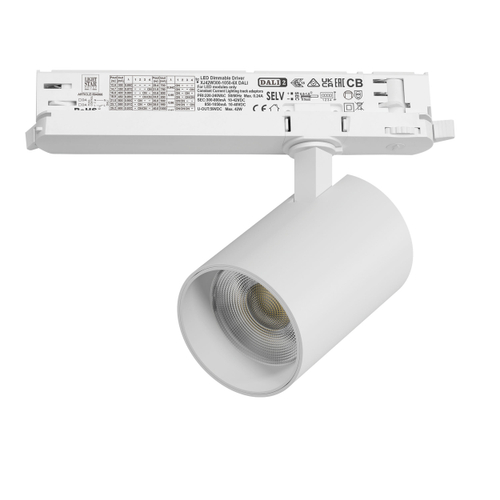 Купить A5336DALI Светильник ALTA BASE для трековой системы Quattro с управлением DALI LED 30W 3525LM 24G БЕЛЫЙ 3000K с адаптером (215336 + 594066)