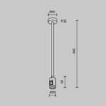 Комплектующие для систем освещения с токоведущими элементами Technical TRA158C-B1-B