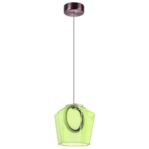 Купить 796114 Люстра CARAMELLO LED 6W 110LM КОФЕЙНЫЙ/ЗЕЛЕНЫЙ 3000K