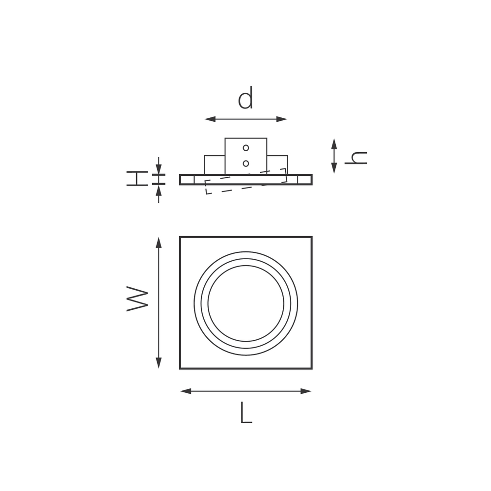 i81607 Светильник INTERO 111 QUADRO (217816+217907)
