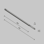 Трековый светильник Technical TR241-4-12WTW-DD2-B