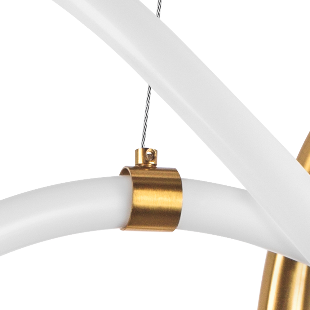 637063 Люстра CORINTO 30W LED 2680LM ЗОЛОТО 3000K IP20