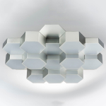750162 Люстра потол FAVO LED-80W 3840LM Серебро 3000K