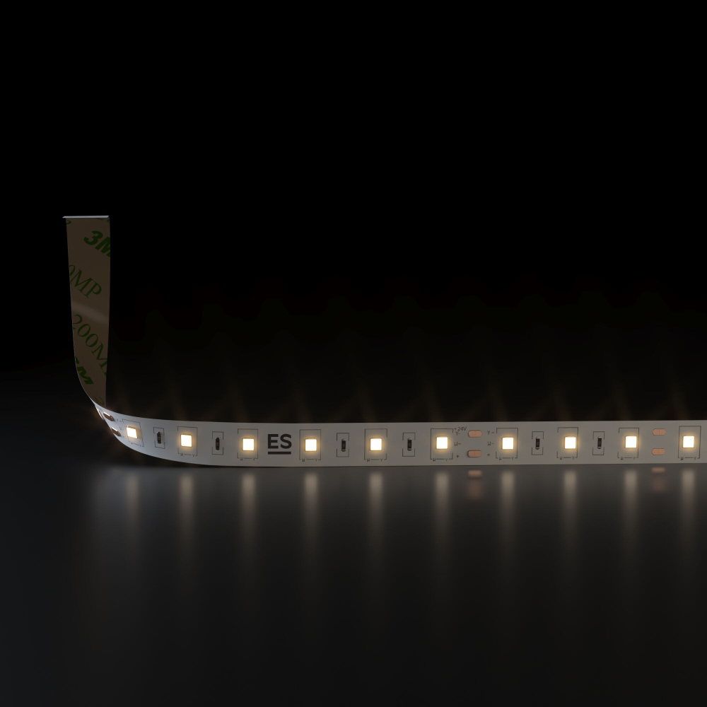 Светодиодная лента 24 В 14,4 Вт/м 60 Led/м 5050 IP20, теплый белый 3300K, 5 м Лента светодиодная 24V 14,4W 60Led 5050 IP20 теплый белый, 5м
