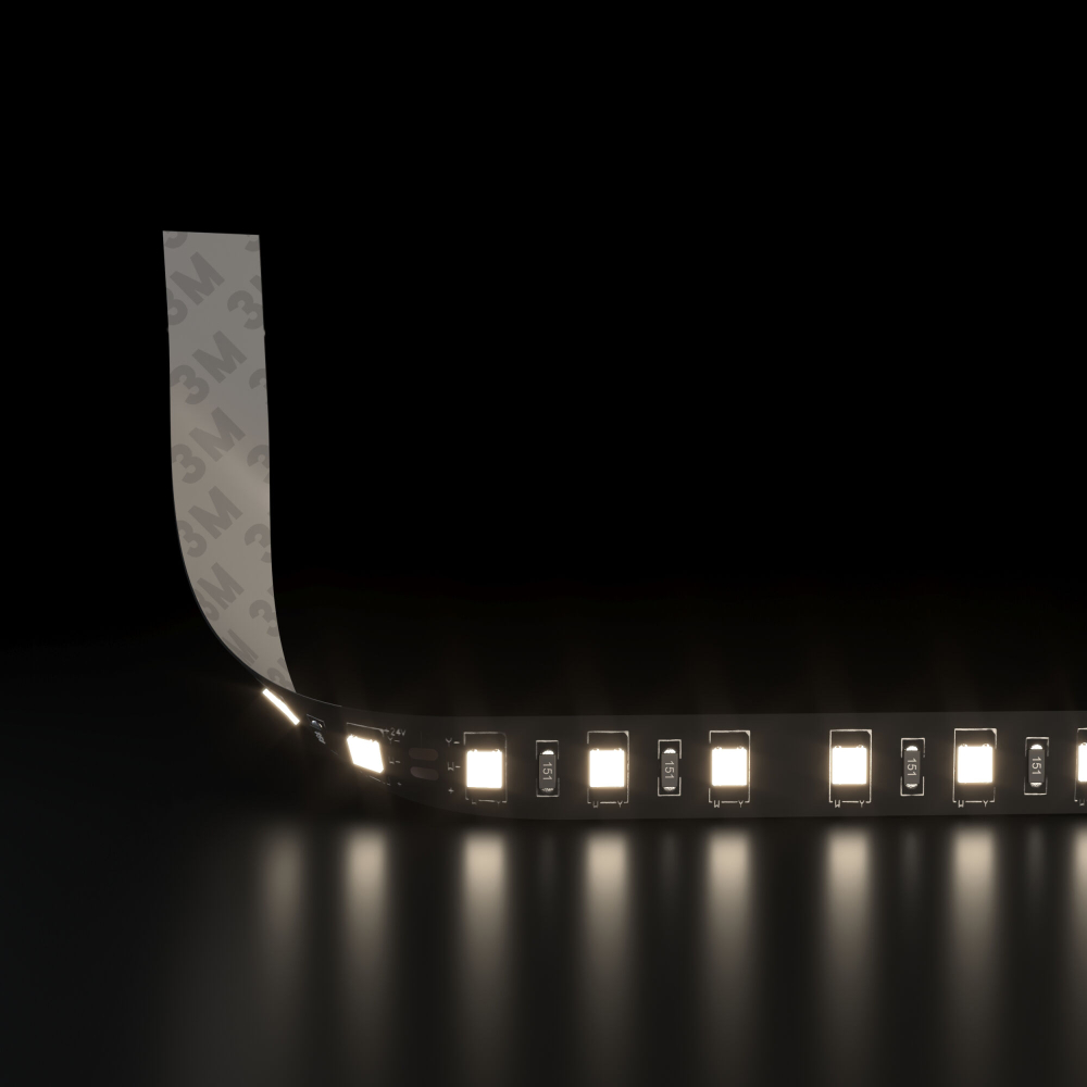Светодиодная лента 120 Led 9,6 Вт IP20, 4200K дневной белый, 5 м 2835 24V 120Led 9,6W IP20 Black