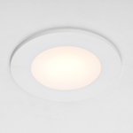 012916 Рамка (светильник) PVC д/LED-модулей 941хх и LED-ламп D50мм PIANO ROUND БЕЛЫЙ IP65