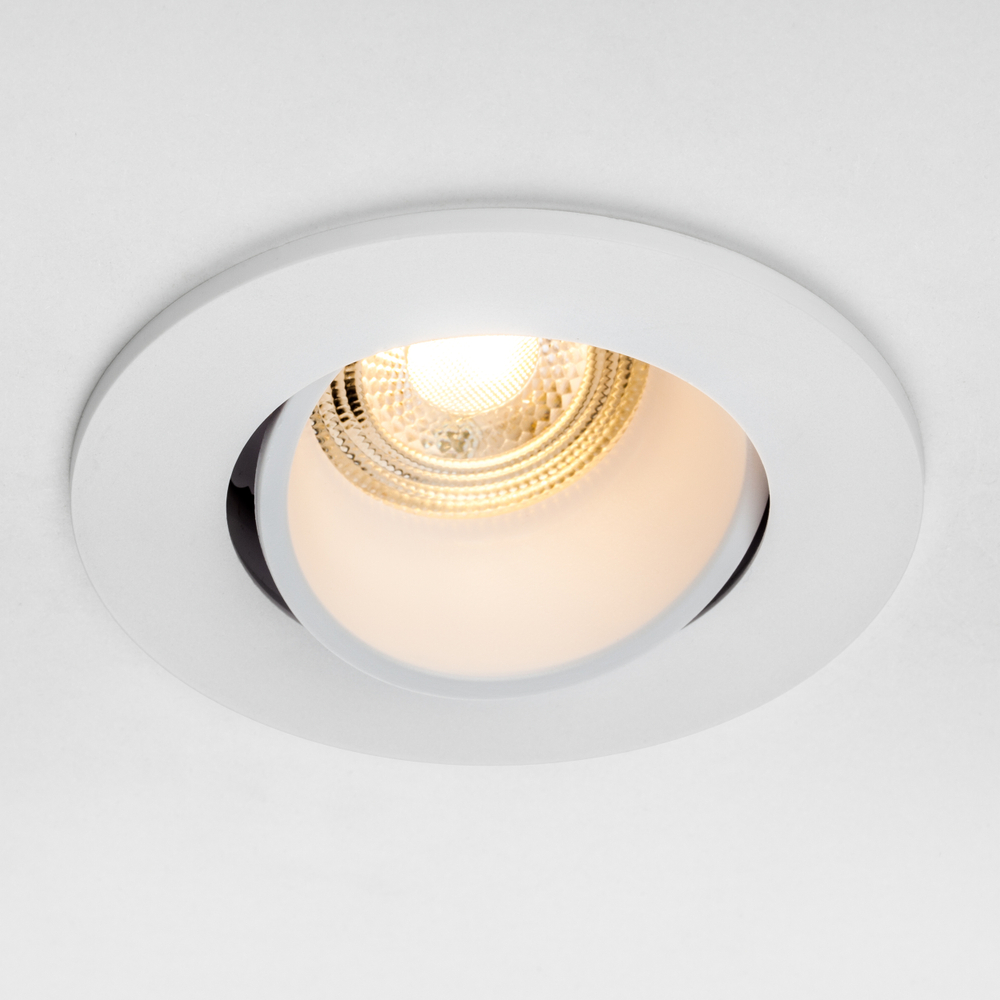 012606 Рамка (светильник) PVC д/LED-модулей 941хх и LED-ламп D50мм SINGO ROUND БЕЛЫЙ