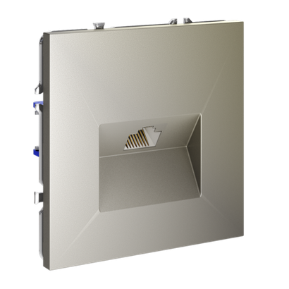 Розетка компьютерная встраиваемая VOLTUM S70 RJ45 кат.6, (шелк)