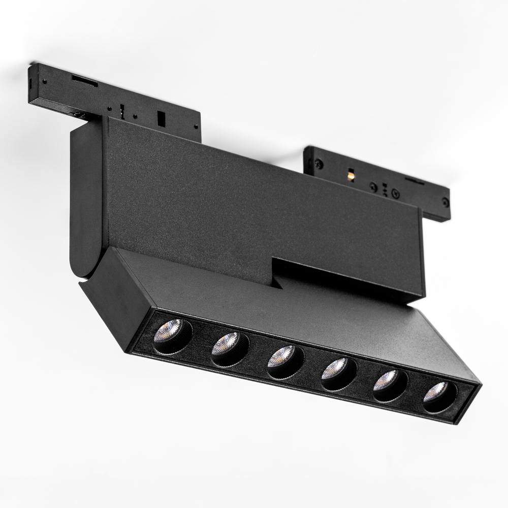 206937 Светильник линейный поворотный 24V д/трека LINEA LED 6W 500LM 30G ЧЕРНЫЙ 3000K