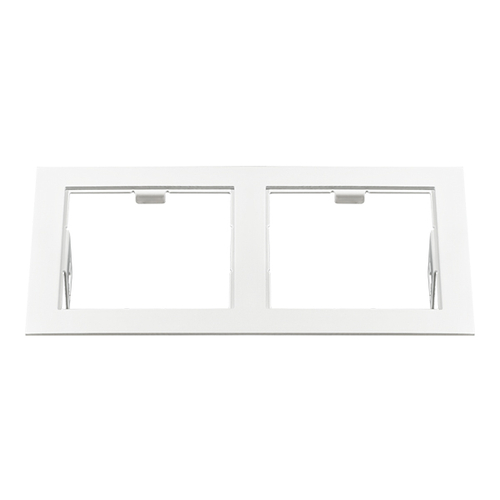 Купить 214526 Рамка DOMINO Double QUADRO MR16 БЕЛЫЙ