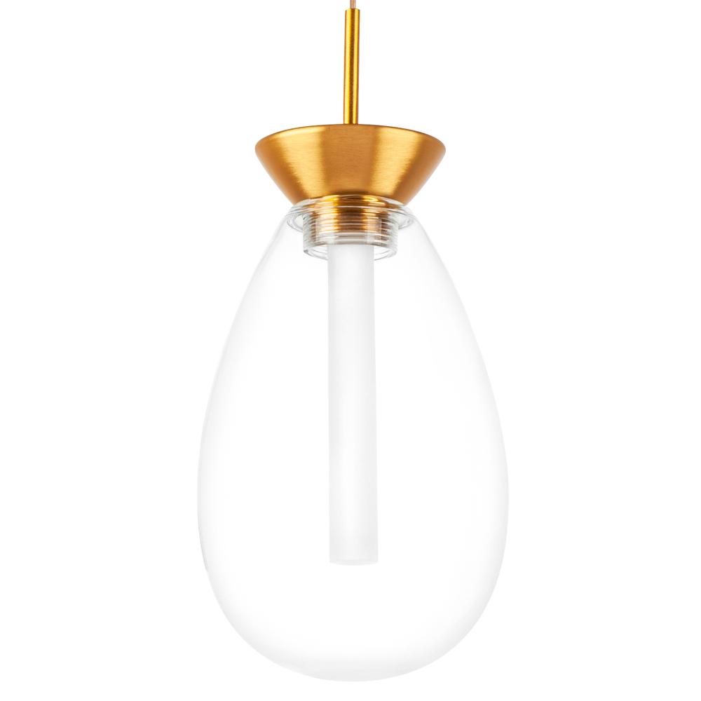 805110 Люстра COLORE LED 1х4W 240LM ЗОЛОТО/ПРОЗРАЧНЫЙ 3000K