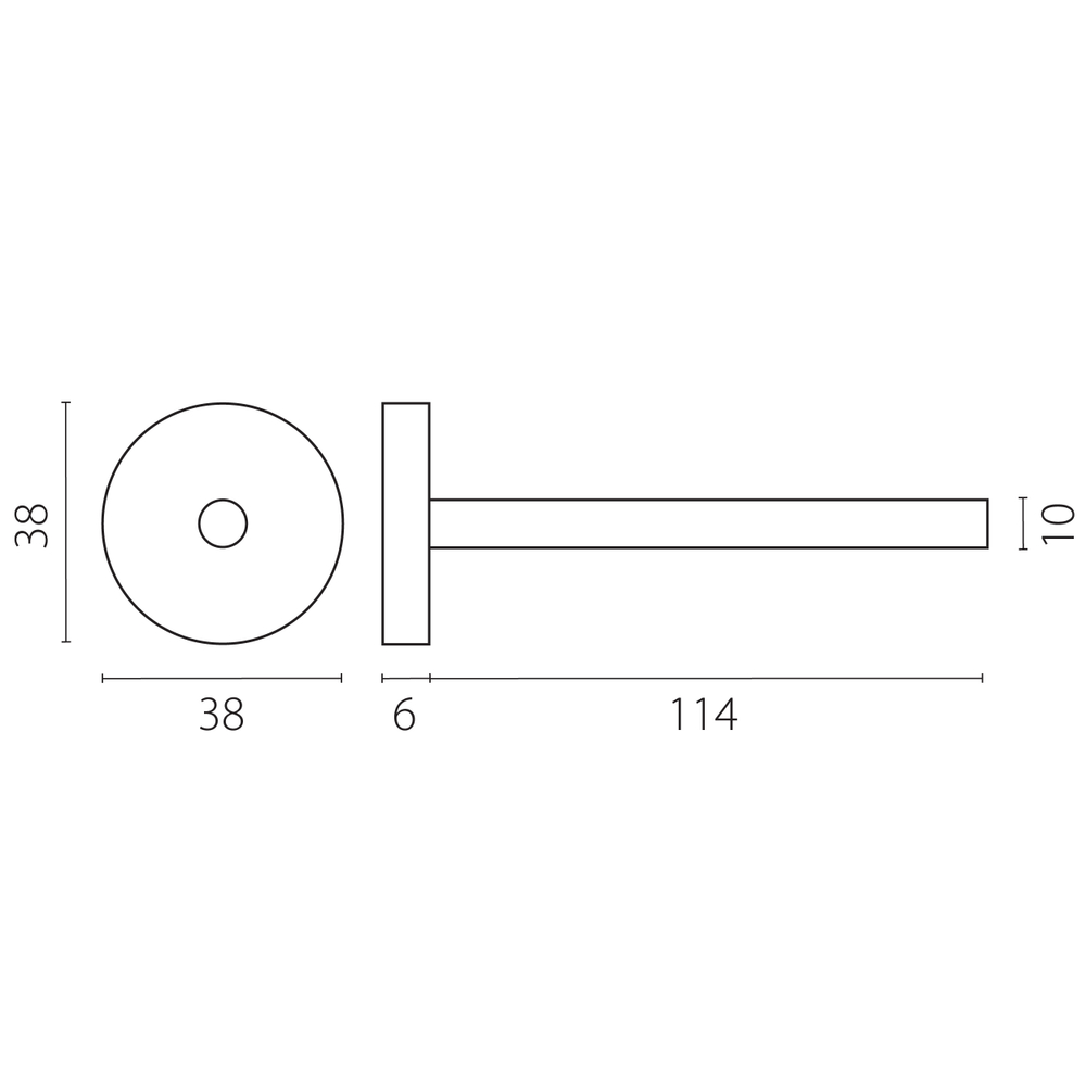 506479 Крепление жесткое к треку 5064хх тип D LINEA ЧЕРНЫЙ (H120mm)