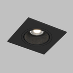 DK3071-BK Встраиваемый светильник, IP 20, 10 Вт, GU5.3, LED, черный/черный, пластик
