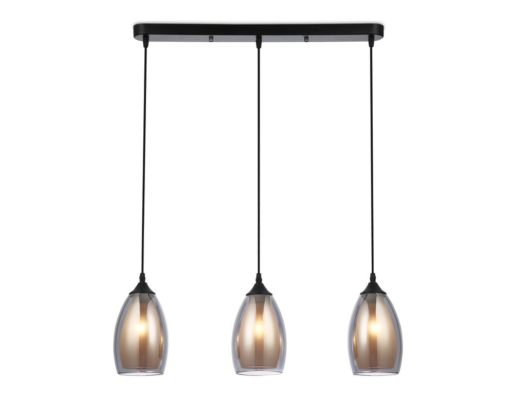 TR3537/3 BK/SM/FR черный/дымчатый/белый матовый E27/3 max 40W 640*120*820