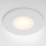 012806 Рамка (светильник) PVC д/LED-модулей 941хх и LED-ламп D50мм PIANO ROUND БЕЛЫЙ IP65