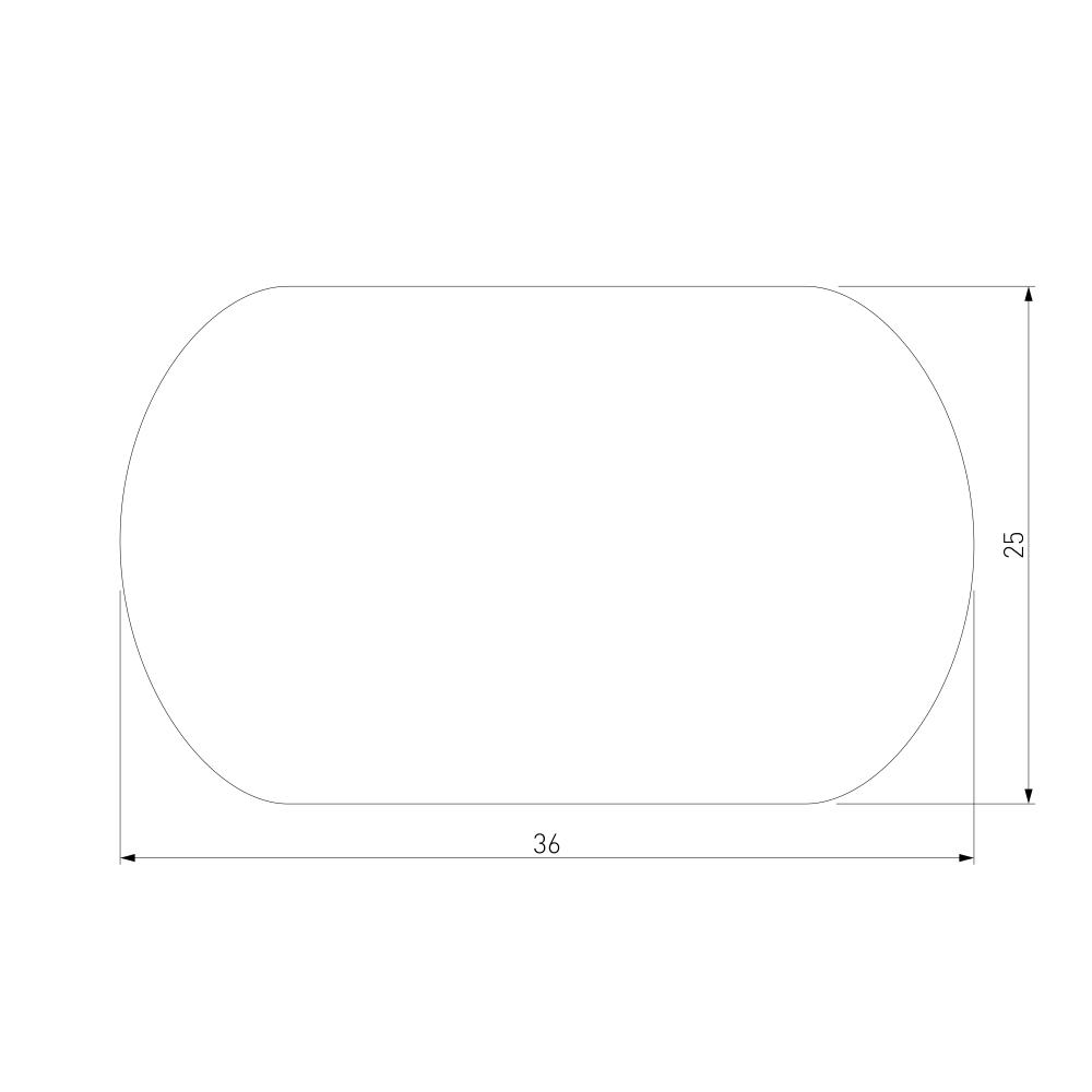 Slim Magnetic Заглушка для шинопровода Round (черный) (2шт) 85134/00 85134/00