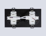 TN6712/2 BK черный IP44 GX53/2 max 15W 210*105*45