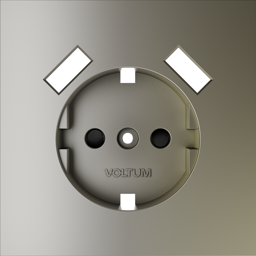 Накладка для розетки с заземлением и защитными шторками, с USB A+A, S70 (шелк)