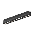 DK5335-BK Светильник для трека Air, серия Grill 4000 со светодиодом, L230*W26*H36мм, 48V DC, 12W, RA?90, 36°, 4000K, IP20, черный, алюминий