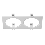 217826 Рамка INTERO 111 Double QUADRO БЕЛЫЙ