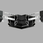 TR2026-BK Угловой элемент 90° трека SMART ONE, алюминий, черный