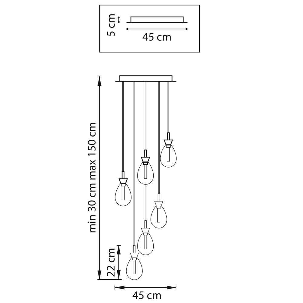 805169 Люстра COLORE LED 6х4W 1100LM ЗОЛОТО/МУЛЬТИКОЛОР 3000K