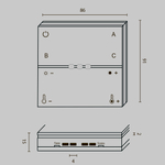 Панель управления Lighting control DRC034-8-B