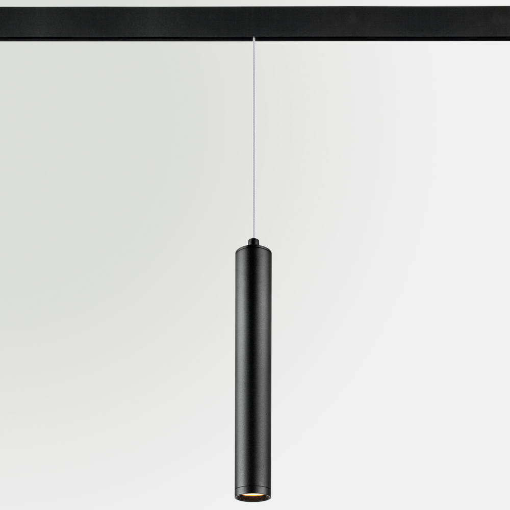 239337 Светильник подвесной 48V для трека UNO LED 7W 500LM 24G ЧЕРНЫЙ МАТОВЫЙ ANTIGLARE 3000K