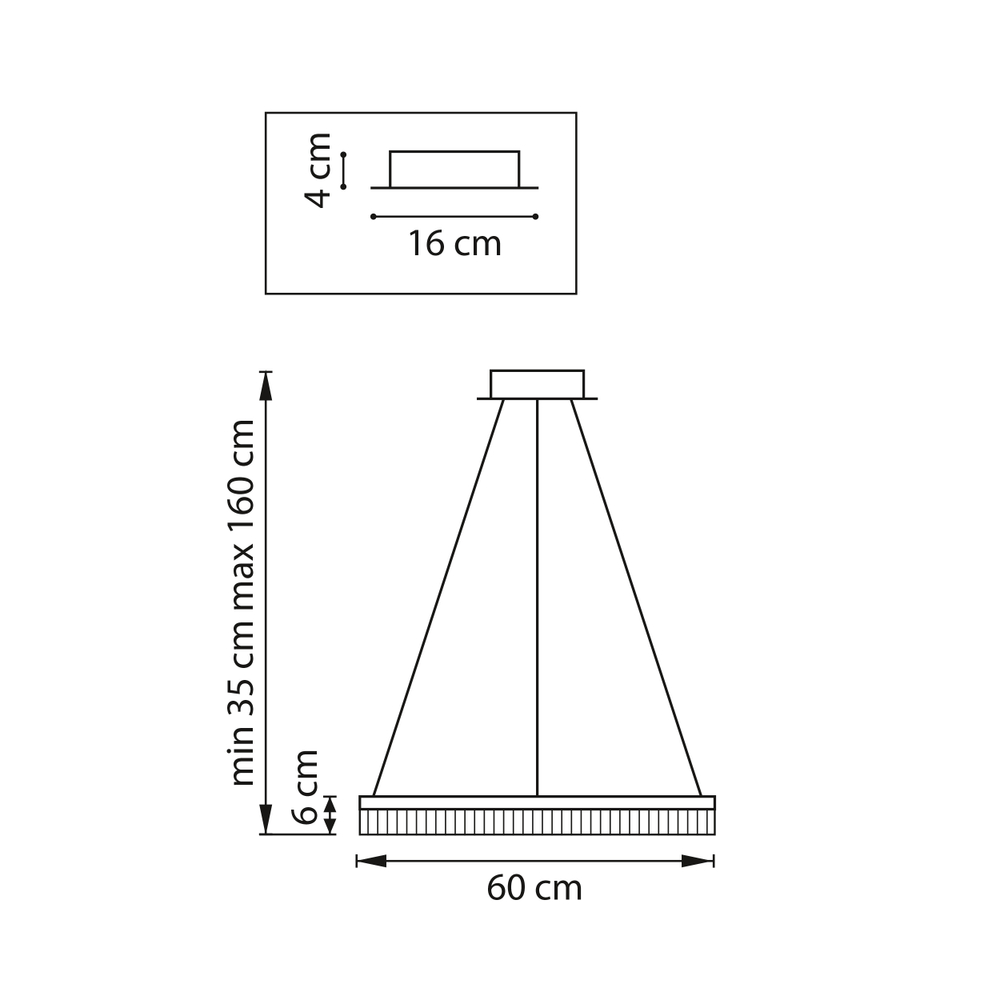 736161 Люстра ROTONDA 38W LED 2106LM 180G ЛАТУНЬ 3000K