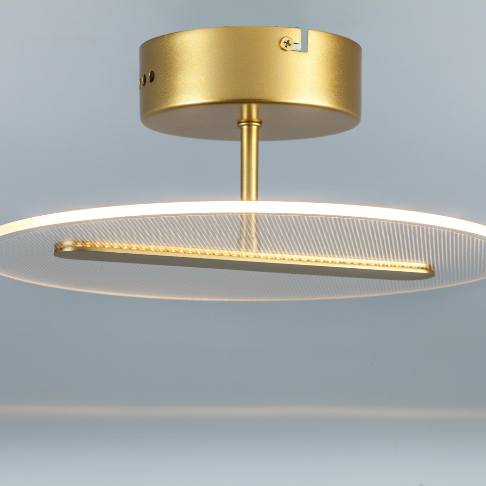 738033 Люстра ACRILE 14W LED 1034LM 120G ЗОЛОТО 3000K