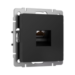 Розетка Ethernet RJ-45 cat. 6A экранированная (черный матовый) W5120108