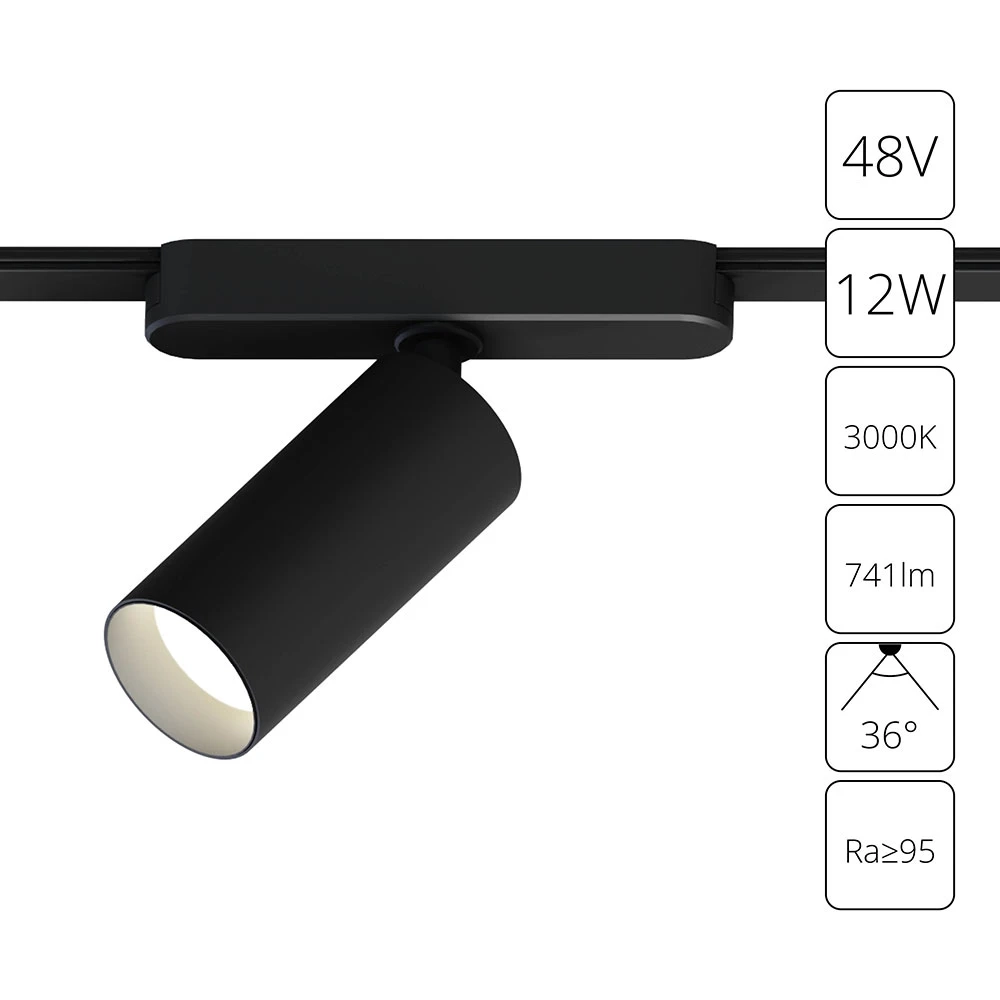 Магнитный трековый светильник Arte Lamp RAPID A1158PL-1BK