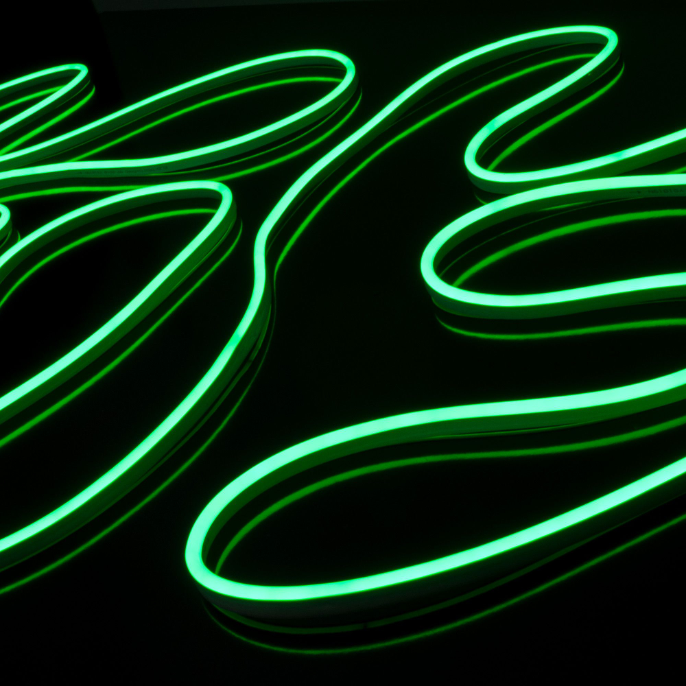 Светодиодный гибкий неон 220 В 9.6 Вт/м 120 Led/м 2835 IP67, односторонний зеленый, 50 м Гибкий неон220V 9,6W 120Led 2835 IP67 односторонний красный, 50м