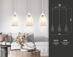 TR3536/3 WH/CL/FR белый/прозрачный/белый матовый E27*3 max 40W 640*120*820