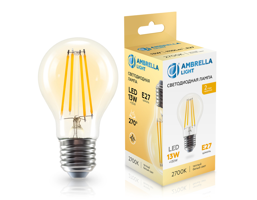 601313 Filament LED A60 13W E27 2700K 220-240V