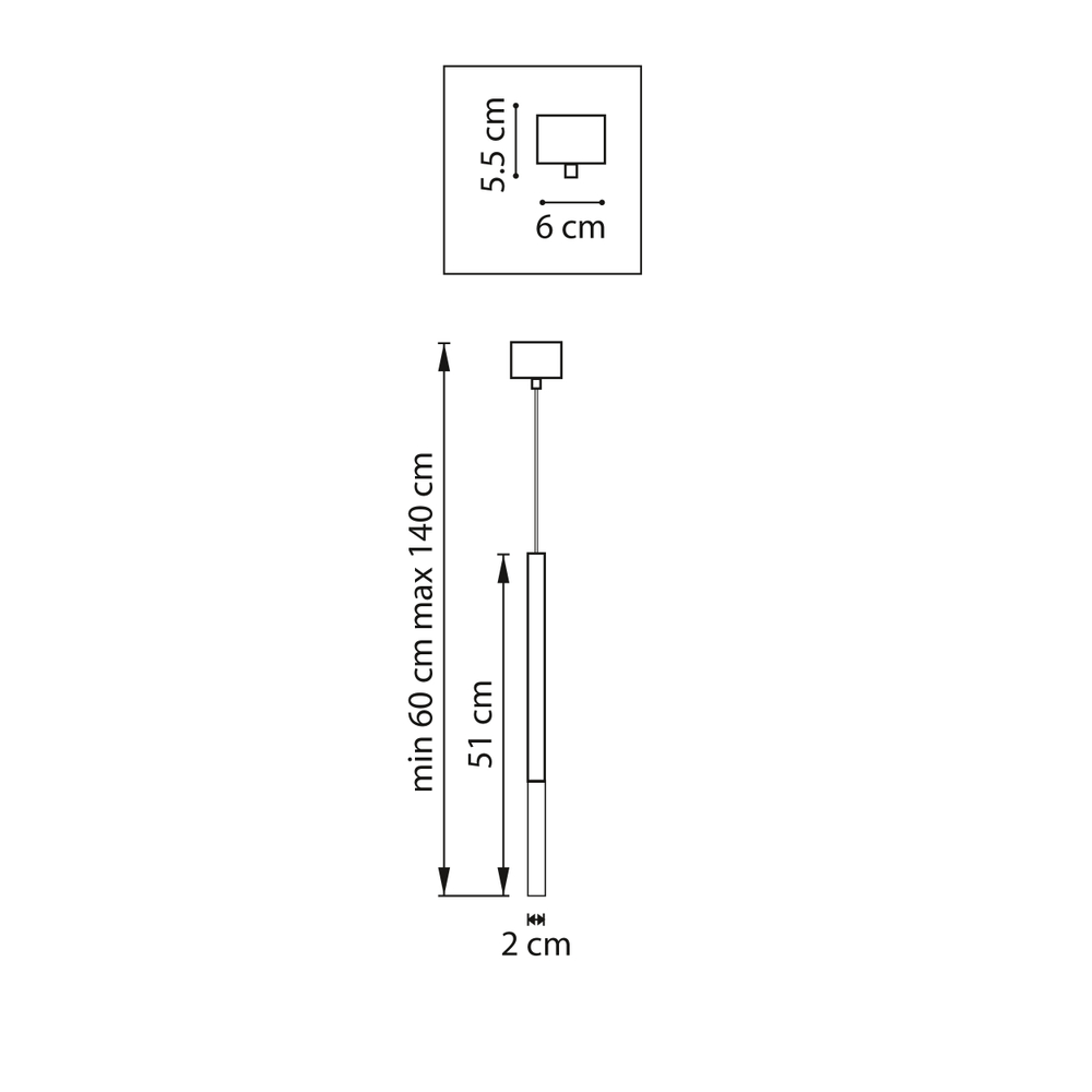 LT7472432 Люстра TUBO LED 5W 320LM 360G ЗОЛОТО 4000K (747243+574702)
