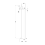 Ландшафтный уличный светильник Sensor 3000K Чёрный IP54 1542 TECHNO LED черный